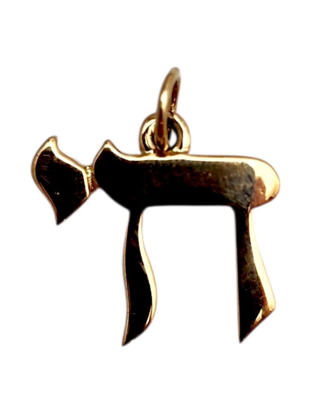 14K Yellow Gold Chai Pendant #25322